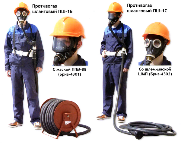 Противогаз шланговый – ПШ-1, ПШ-2, ПШ-20, ПШ-40, ЭРВ, РВ: Купить ...